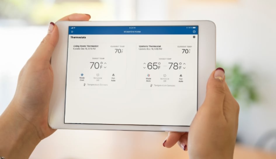 Thermostat control in Plano